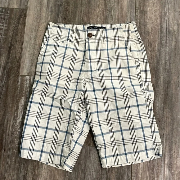 American Eagle White Plaid Longboard Shorts size 26 - Picture 1 of 6